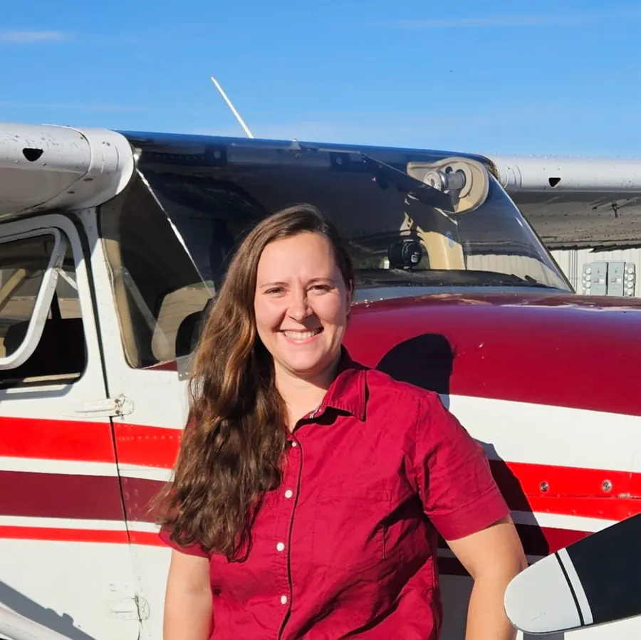 Elizabeth Jantzi, flight instructor in Emmett, Idaho